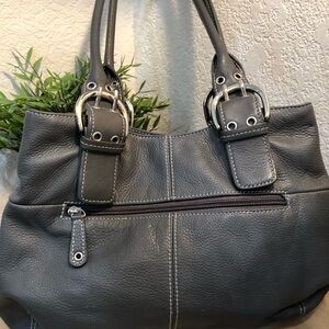 Tiganello Sove Gray Shoulder Bag and Wallet